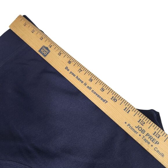 Michael Kors Womens Leggings Pants L Navy Blue Stretch Crop Ankle Tapered NEW - Picture 8 of 9